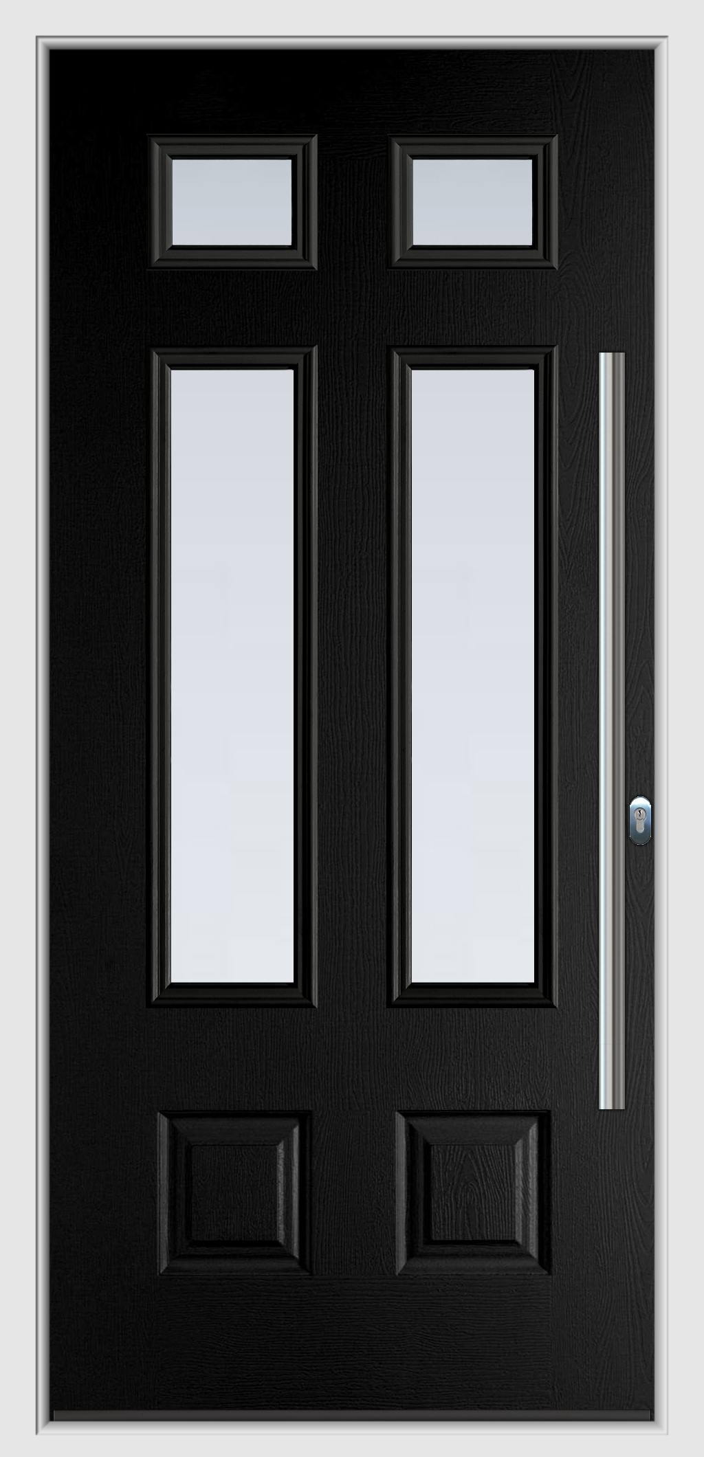 Black composite door from Caddy Windows